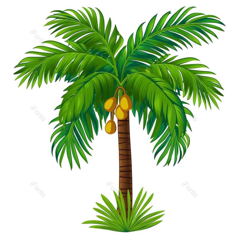 装饰图片,元素元素,树叶PNG,手绘风免抠素材